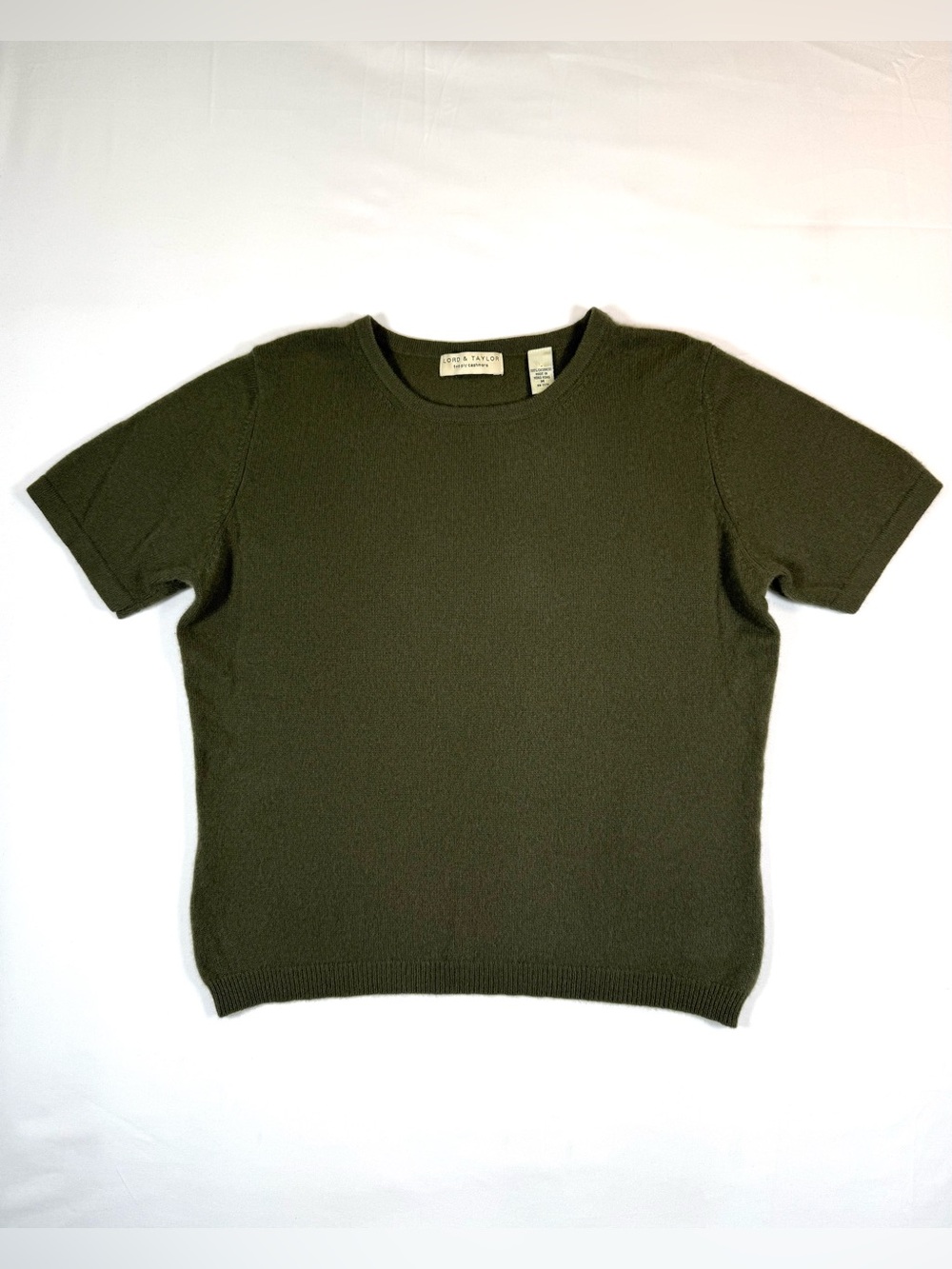 VINTAGE LORD & TAYLOR Women Two Ply Cashmere Sweater M Quiet Luxury Old Money